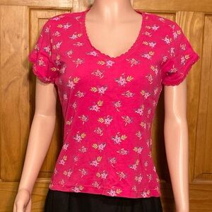 NWOT Vintage No Boundaries V-Neck Top Size XL